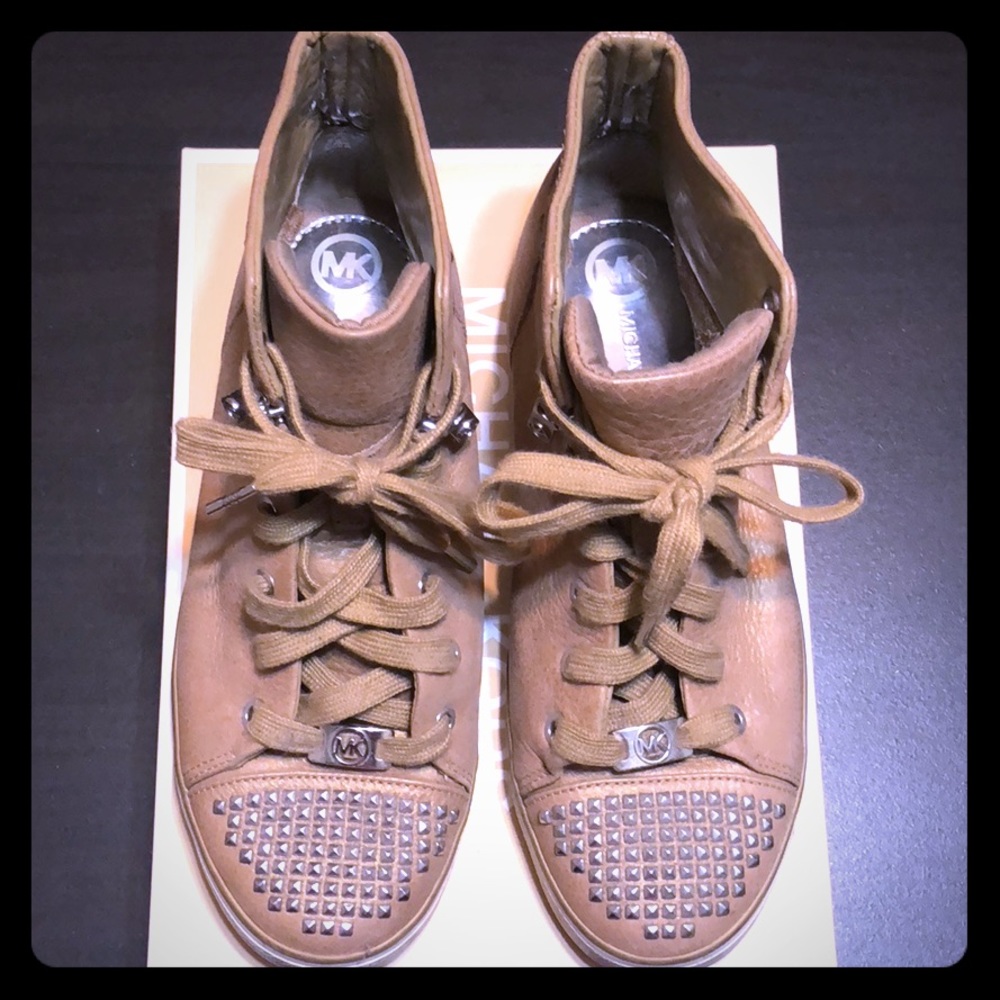 Michael Kors studded hightop sneakers